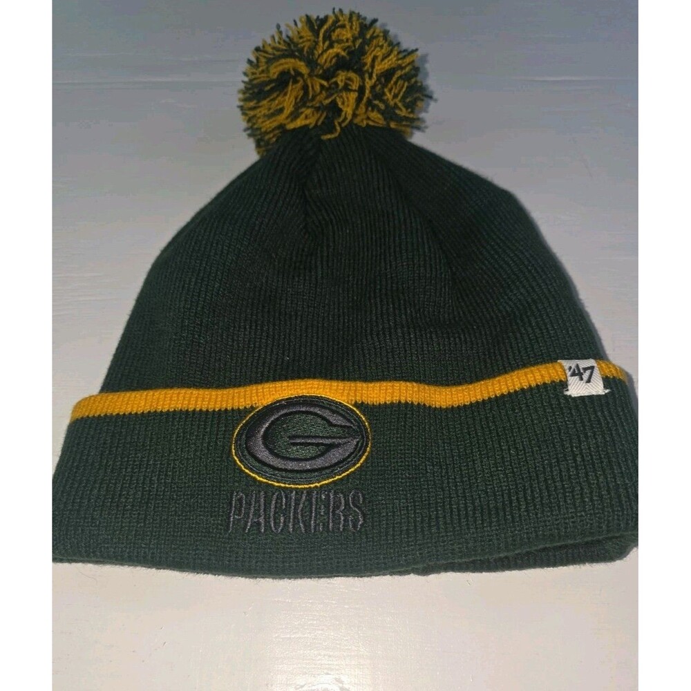 Green Bay Packers Baraka Cuff Knit Dark Green 47 Brand Hat